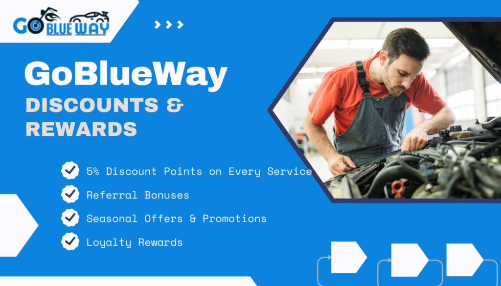 Exclusive Deals on Car & Bike Service – Get Discounts & Rewards with GoBlueWay!